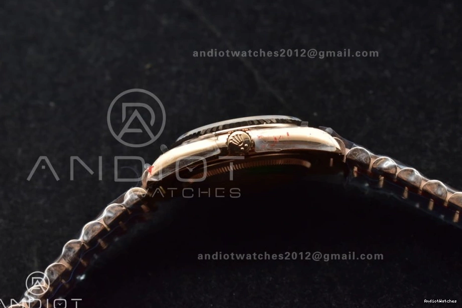 DayDate (Gain Edition Popular 36 President Dial Grey Steel Roman 673 904L V5 Best vr3255 Weight) QF Bracelet on RG 0114